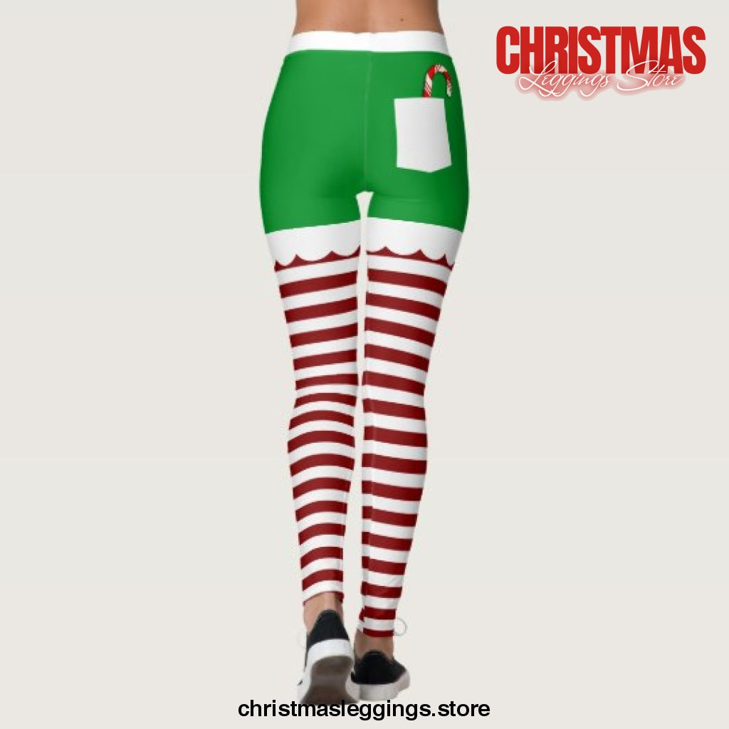 Cute Elf Christmas Leggings - Christmas Leggings Store CL0501