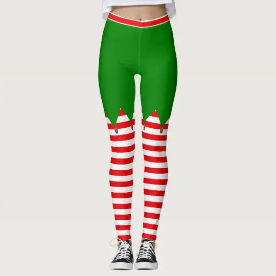 Elf Christmas Leggings - Christmas Leggings Store CL0501