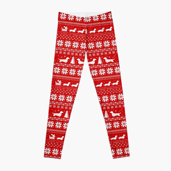 Dachshunds Christmas Sweater Pattern Leggings RB0601 product Offical Christmas Legging 3 Merch