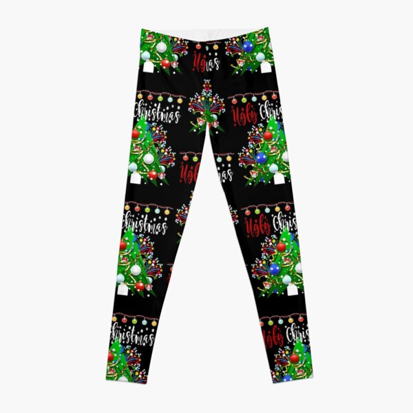 Ugly Christmas Tree Light Sweater Gifts  Leggings RB0601 product Offical Christmas Legging 3 Merch