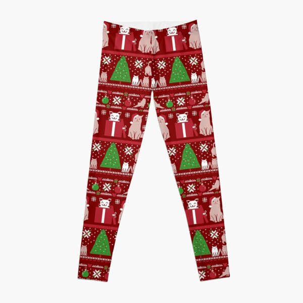 Ugly Christmas Sweater Funny Cats Design Leggings RB0601 product Offical Christmas Legging 3 Merch
