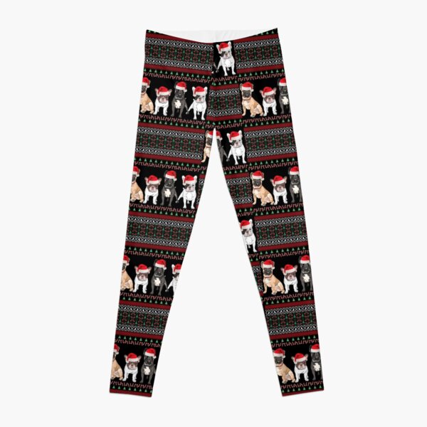 French Bulldog Ugly Christmas Sweater Leggings RB0601 product Offical Christmas Legging 3 Merch