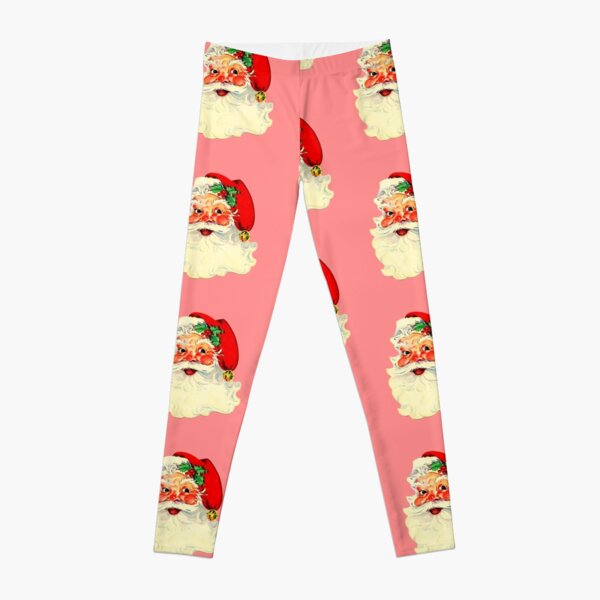 Retro Vintage Pink Santa Claus Leggings RB0501 product Offical christmas legging 2 Merch