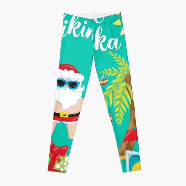 Hawaiian Christmas. Santa Claus. Mele Kalikimaka Leggings RB0501 product Offical christmas legging 2 Merch