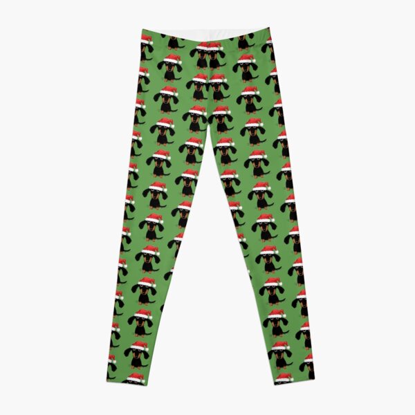Doxie Clause Santa Dachshund | Funny Wiener Dog Christmas Leggings RB0501 product Offical christmas legging 2 Merch