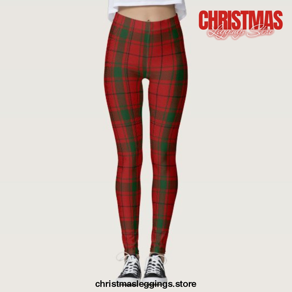 MacDonald Tartan Plaid Red Green Women's Christmas Leggings - Christmas Leggings Store CL0501