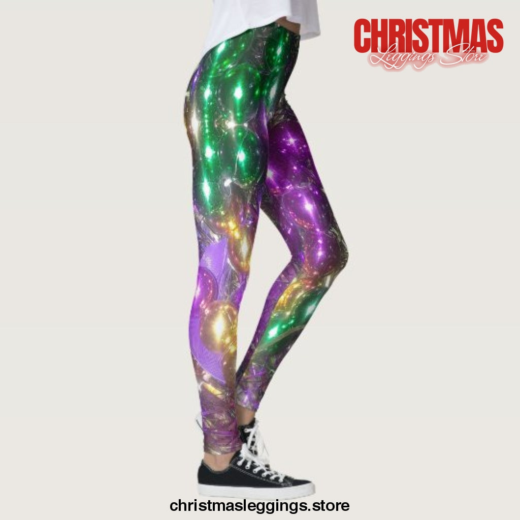 Mardi Gras Leggings Christmas - Christmas Leggings Store CL0501