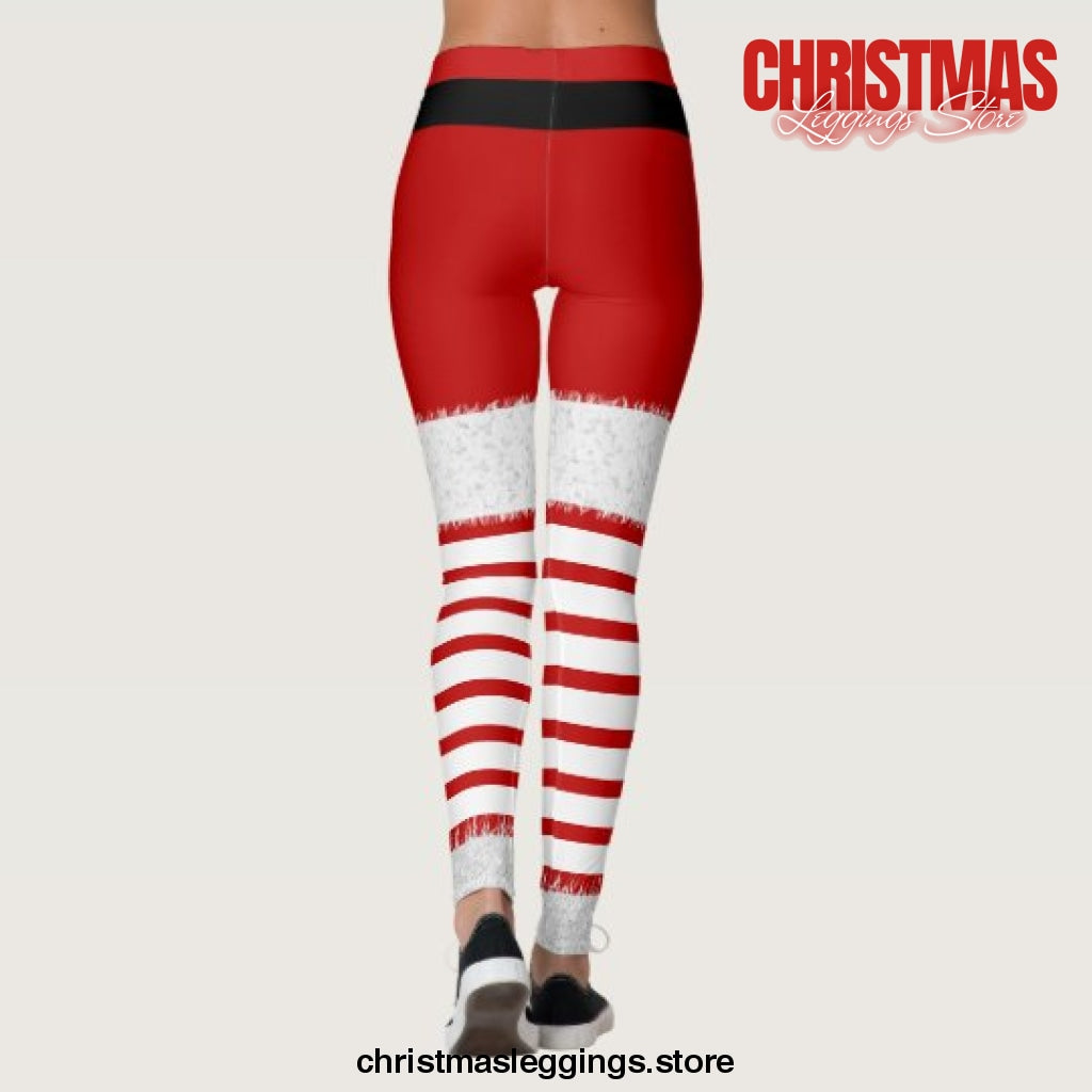 Mrs. Santa Claus Christmas Leggings - Christmas Leggings Store CL0501