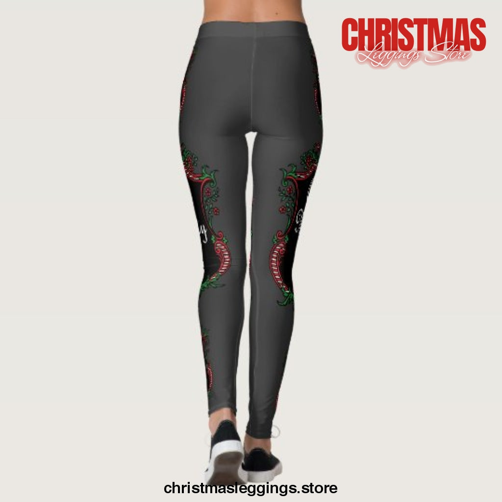 Naughty List Christmas Leggings - Christmas Leggings Store CL0501
