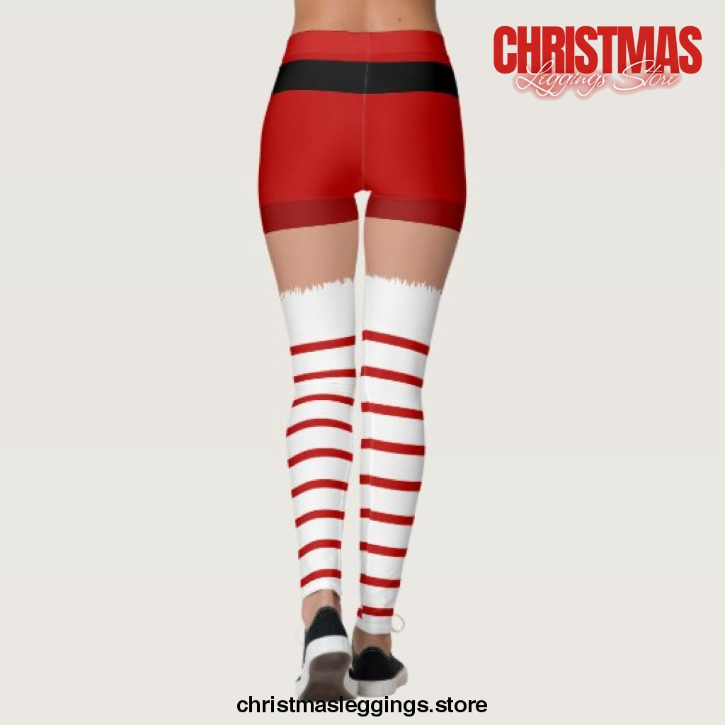 Santa Costume Christmas Leggings - Christmas Leggings Store CL0501