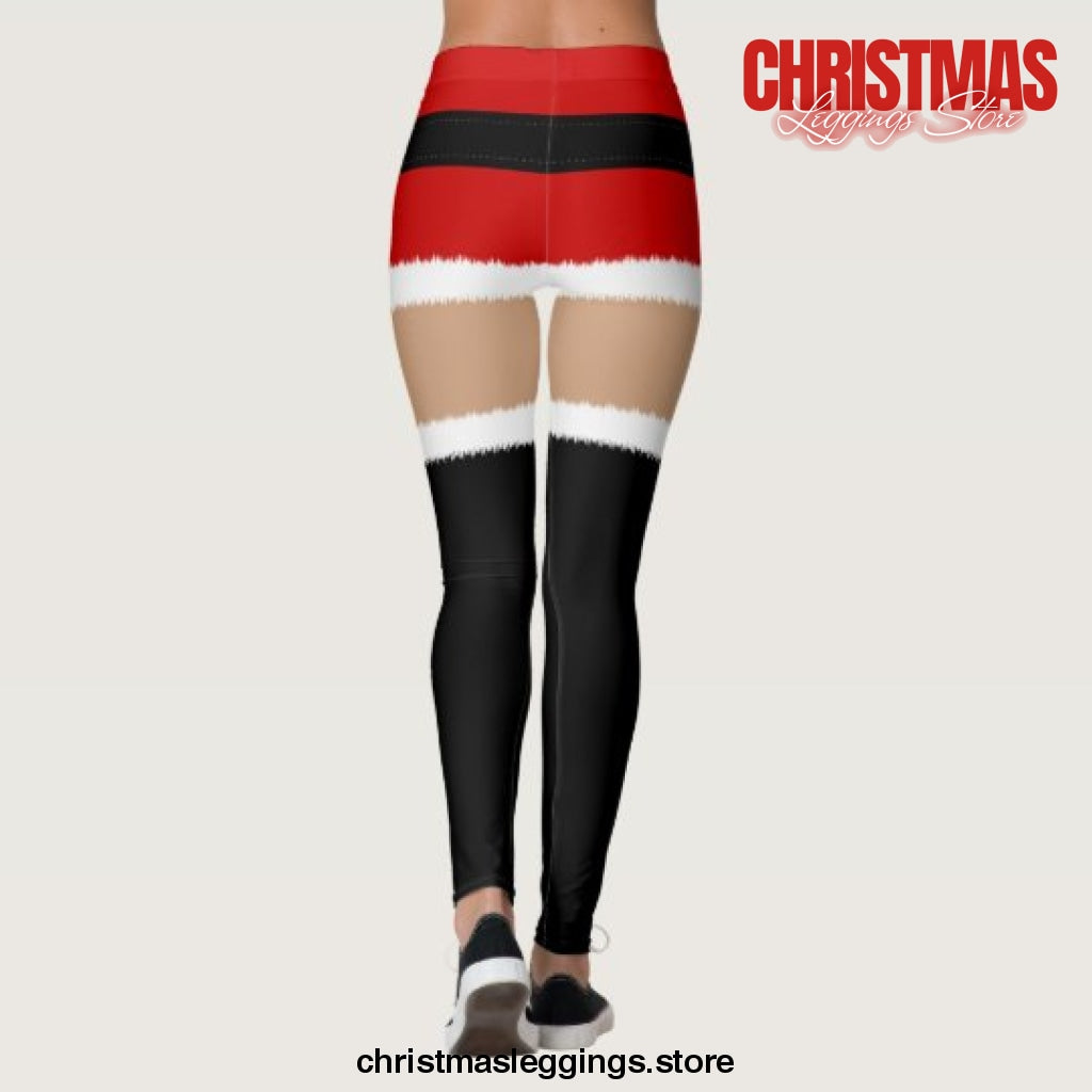 Santa's Little Helper Christmas Leggings - Christmas Leggings Store CL0501