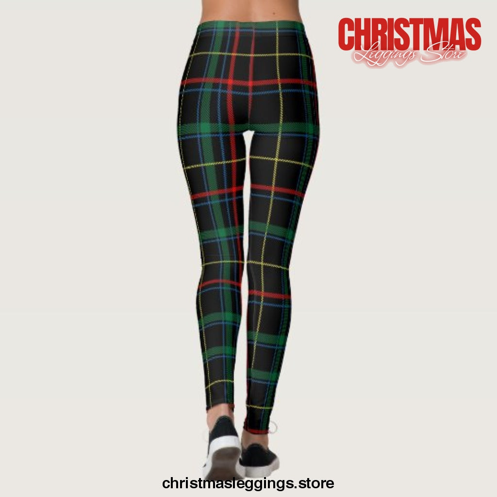 Whimsical Believe on Christmas Plaid Christmas Leggings - Christmas Leggings Store CL0501